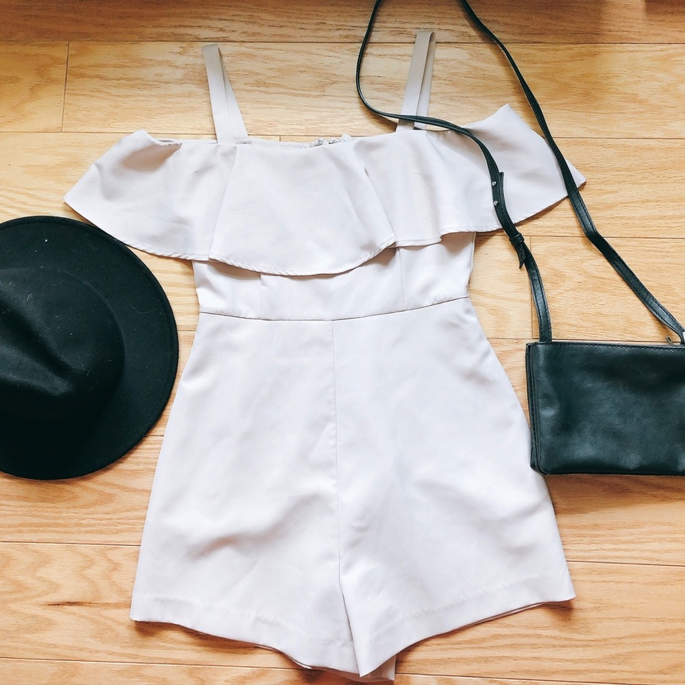 These Three Boutique Tan Romper